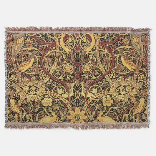 William Morris Bullerswood Faux Tapestry Deken (Voorkant)