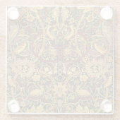 William Morris Bullerswood Faux Tapestry Glazen Onderzetter (Achterkant)