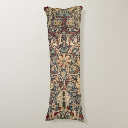 William Morris Bullerswood Faux Tapestry Lichaamskussen (Voorkant Verticaal)