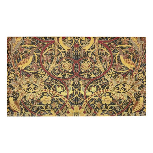 William Morris Bullerswood Faux Tapestry Naambadge (Voorkant)