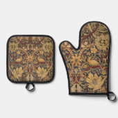 William Morris Bullerswood Faux Tapestry Ovenwant & Pannenlap Set (Voorkant)