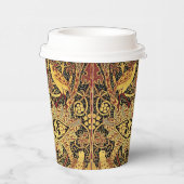 William Morris Bullerswood Faux Tapestry Papieren Bekers (Rechts)