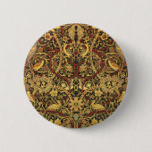 William Morris Bullerswood Faux Tapestry Ronde Button 5,7 Cm (Voorkant)