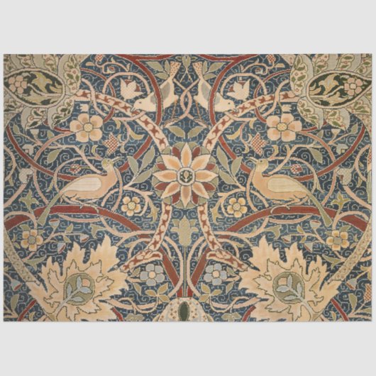 William Morris Bullerswood Faux Tapestry Tissuepapier (Voorkant)