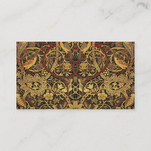 William Morris Bullerswood Faux Tapestry Visitekaartje (Achterkant)