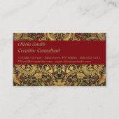 William Morris Bullerswood Faux Tapestry Visitekaartje (Voorkant)