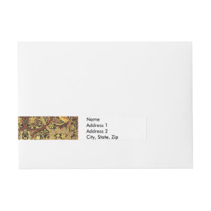 William Morris Bullerswood Faux Tapijt Adreslabel Wikkel