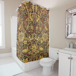 William Morris Bullerswood Faux Tapijt Douchegordijn