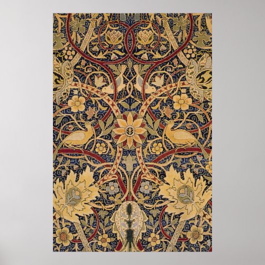 William Morris Bullerswood Faux Tapijt Poster (Voorkant)