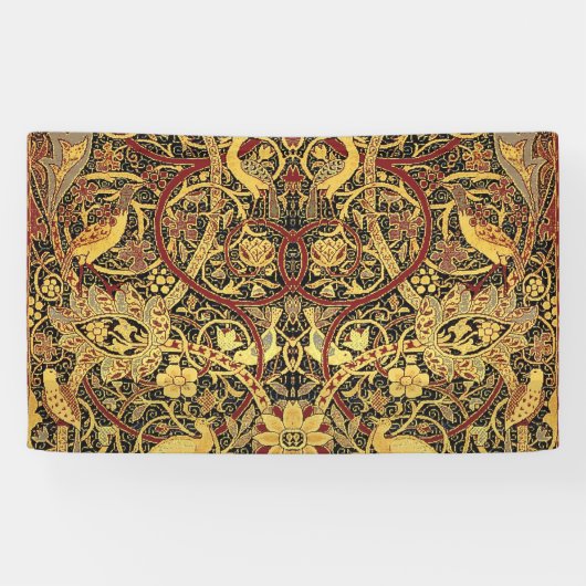 William Morris Bullerswood Faux Tapijt Spandoek (Horizontaal)