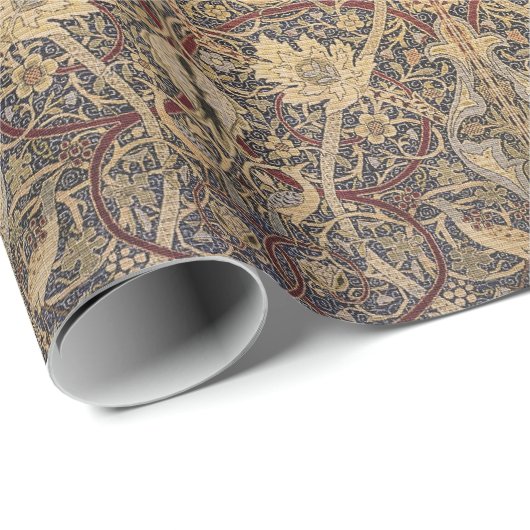 William Morris Bullerswood Tapijt Detail Cadeaupapier (Rol Hoek)