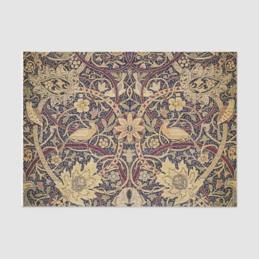 William Morris Bullerswood Tapijt Detail Tissuepapier (Voorkant)