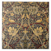 William Morris  Bullerswood tapijt Patroon Tegeltje (Voorkant)