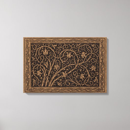 William Morris Campion Gefineerd Leren Damast Canvas Afdruk (Voorkant)