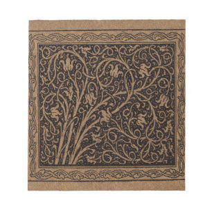 William Morris Campion Gefineerd Leren Damast Notitieblok
