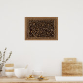 William Morris Campion Gefineerd Leren Damast Poster (Keuken)