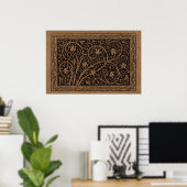 William Morris Campion Gefineerd Leren Damast Poster (Thuiskantoor)