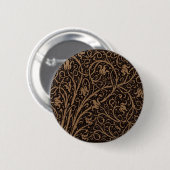 William Morris Campion Gefineerd Leren Damast Ronde Button 5,7 Cm (Voorkant /achterkant)