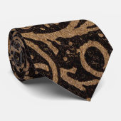 William Morris Campion Gefineerd Leren Damast Stropdas (Opgerold)