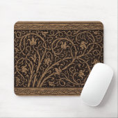 William Morris Campion Gestempeld Leren Damast Muismat (Met muis)