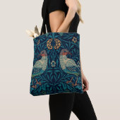 William Morris Canvas tas voor Vrouwen, Bird Print (Dichtbij)