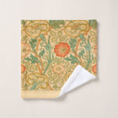 William Morris Carnations Retro Floral Bad Handdoek (Wasdoekje)