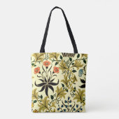 William Morris - Celadine, populair patroon, Tote Bag (Achterkant)