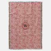 William Morris Cherry Red Larkspur Pattern Deken (Voorkant Verticaal)