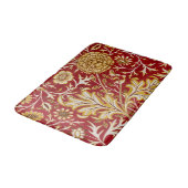 William Morris Cherwell Floral Pattern Red Badmat (Gekanteld)
