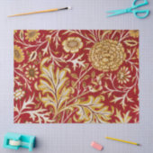 William Morris Cherwell Floral Pattern Red Tissuepapier (Craft)