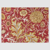 William Morris Cherwell Floral Pattern Red Tissuepapier (Voorkant)
