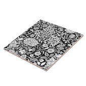William Morris 'Cherwell' in Black & White Tegeltje (Zijkant)