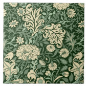William Morris 'Cherwell' in Forest Green Tegeltje (Voorkant)