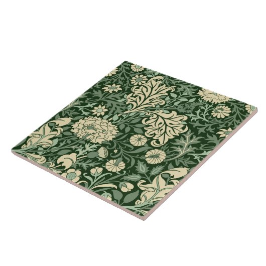 William Morris 'Cherwell' in Forest Green Tegeltje (Zijkant)