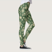 William Morris "Cherwell" Pattern in Green Leggings (Rechts)
