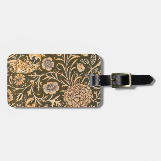William Morris Cherwell Wallpaper Pattern Bagagelabel (Voorkant horizontaal)