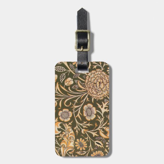 William Morris Cherwell Wallpaper Pattern Bagagelabel (Voorkant verticaal)