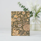 William Morris Cherwell Wallpaper Pattern Briefkaart (Staand voorkant)