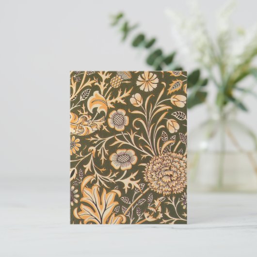 William Morris Cherwell Wallpaper Pattern Briefkaart (Staand voorkant)