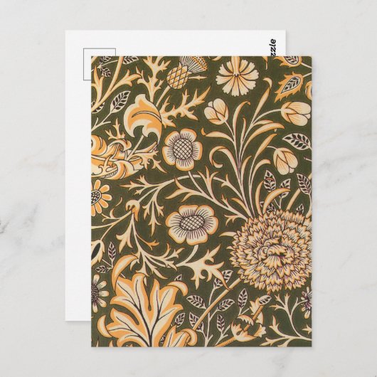 William Morris Cherwell Wallpaper Pattern Briefkaart (Voorkant / Achterkant)