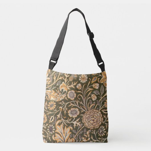 William Morris Cherwell Wallpaper Pattern Crossbody Tas (Voorkant)