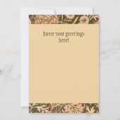 William Morris Cherwell Wallpaper Pattern Feestdagenkaart (Achterkant)