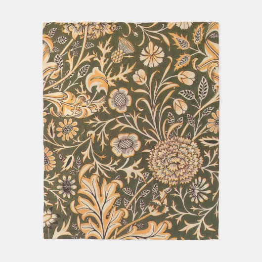 William Morris Cherwell Wallpaper Pattern Fleece Deken (Voorkant)