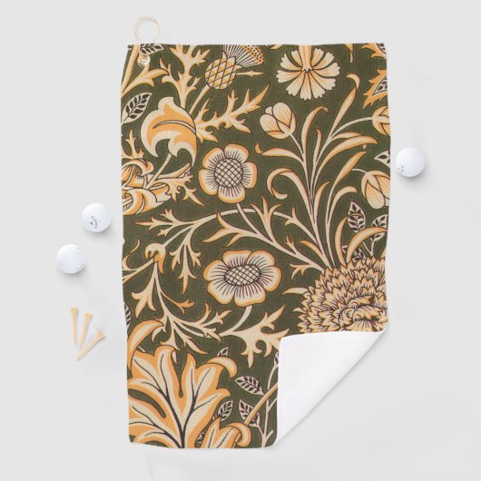 William Morris Cherwell Wallpaper Pattern Golfhanddoek (Insitu)