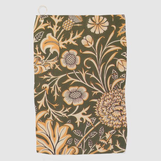 William Morris Cherwell Wallpaper Pattern Golfhanddoek (Voorkant)