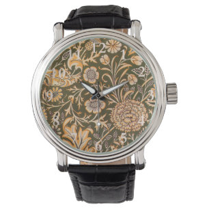 William Morris Cherwell Wallpaper Pattern Horloge