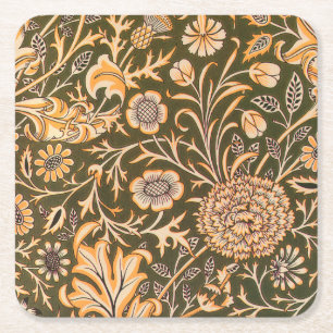 William Morris Cherwell Wallpaper Pattern Kartonnen Onderzetters
