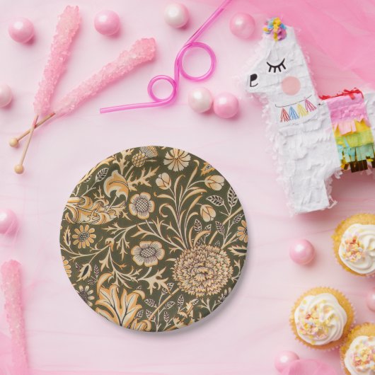 William Morris Cherwell Wallpaper Pattern Papieren Bordje (Feest)