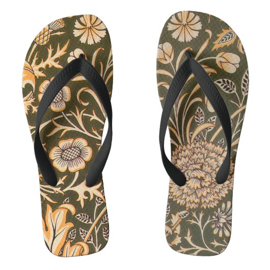 William Morris Cherwell Wallpaper Pattern Teenslippers (Voetbed)