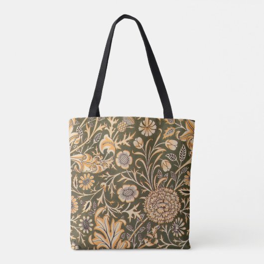 William Morris Cherwell Wallpaper Pattern Tote Bag (Achterkant)